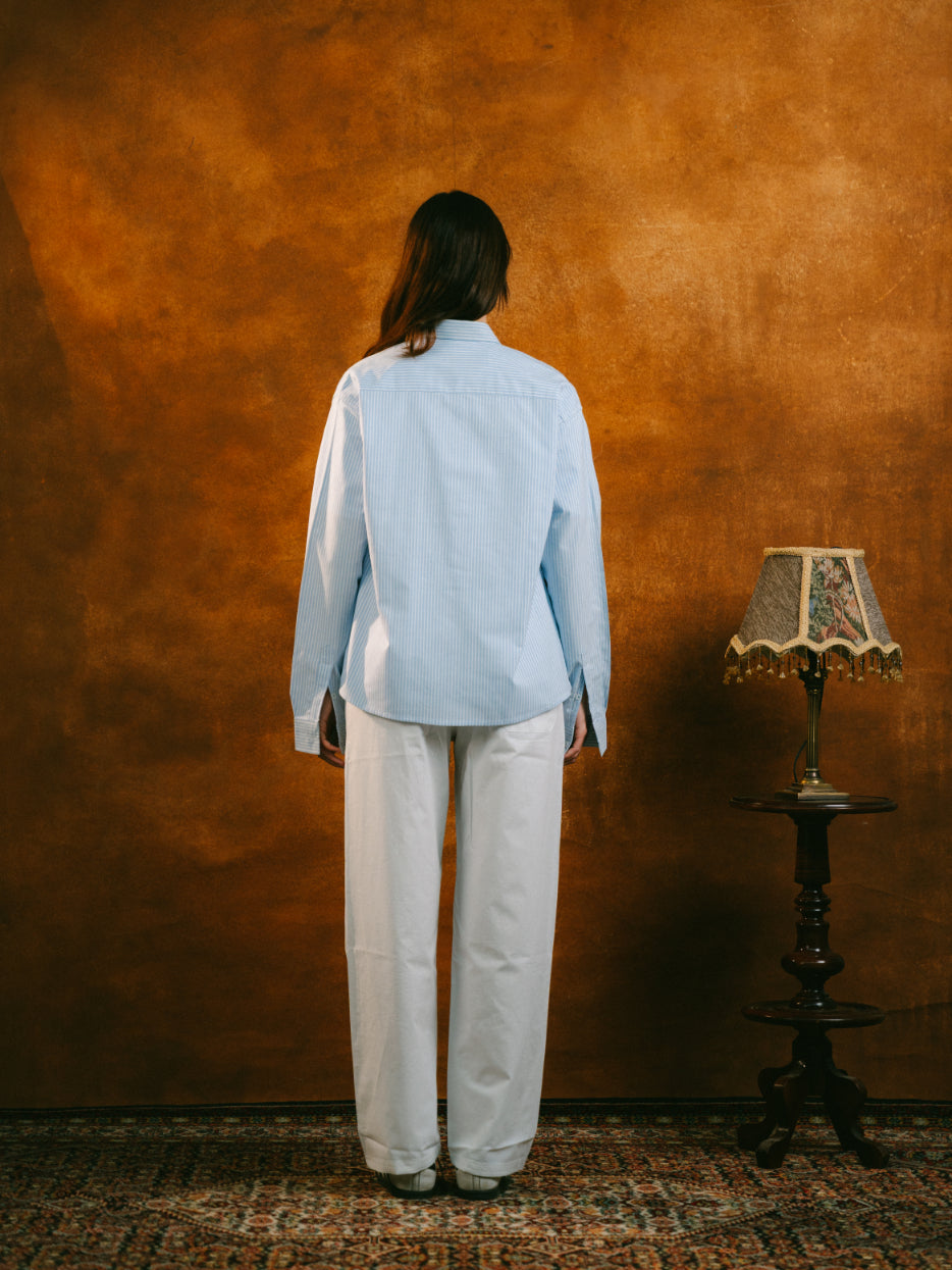 Light Blue Striped Shirt