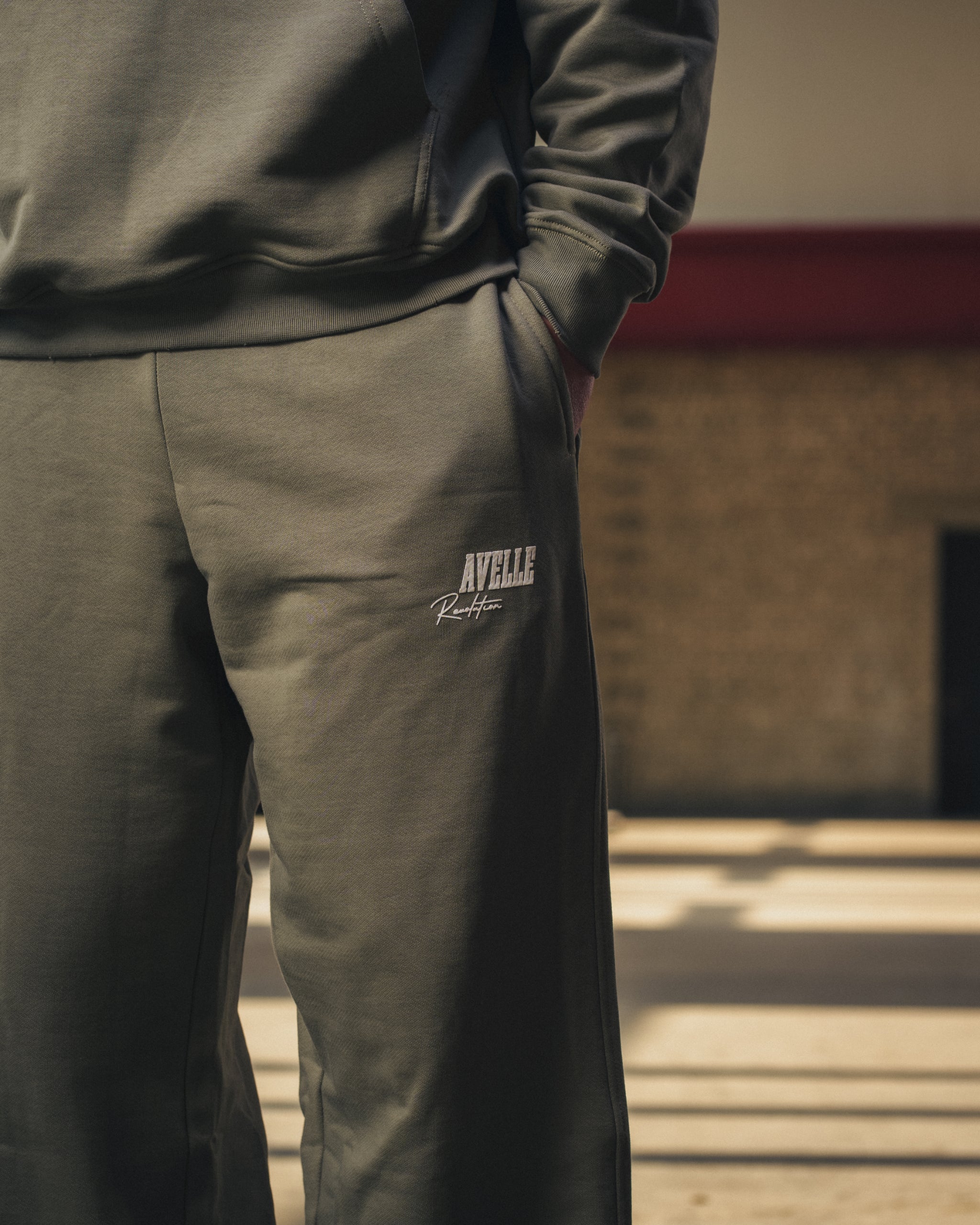 Heavyweight Baggy Sweatpant in Olive