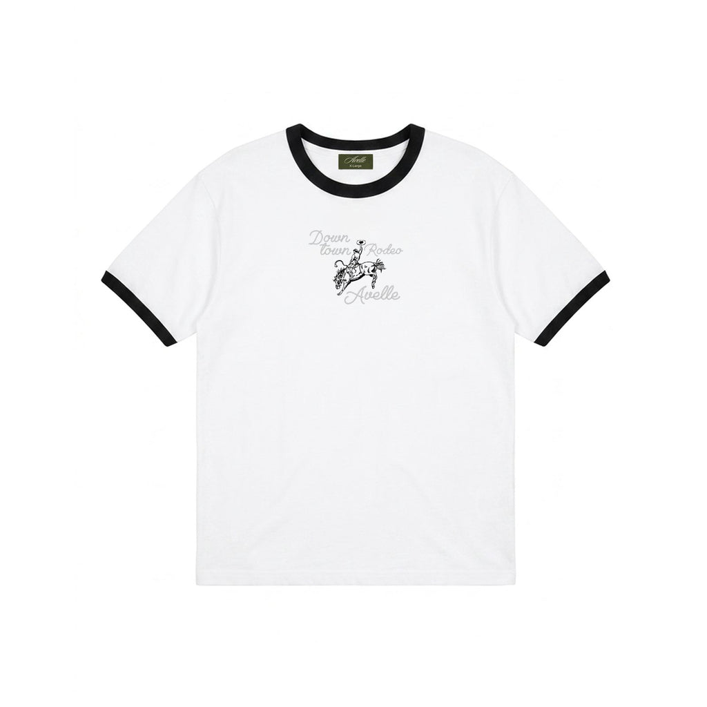 Rodeo Ringer Tee In White