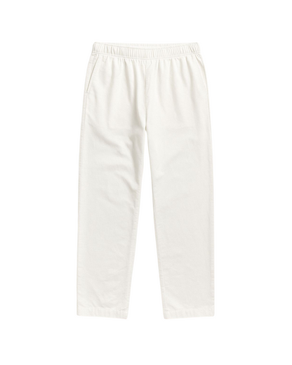 Relaxed Fit Summer Pants in White