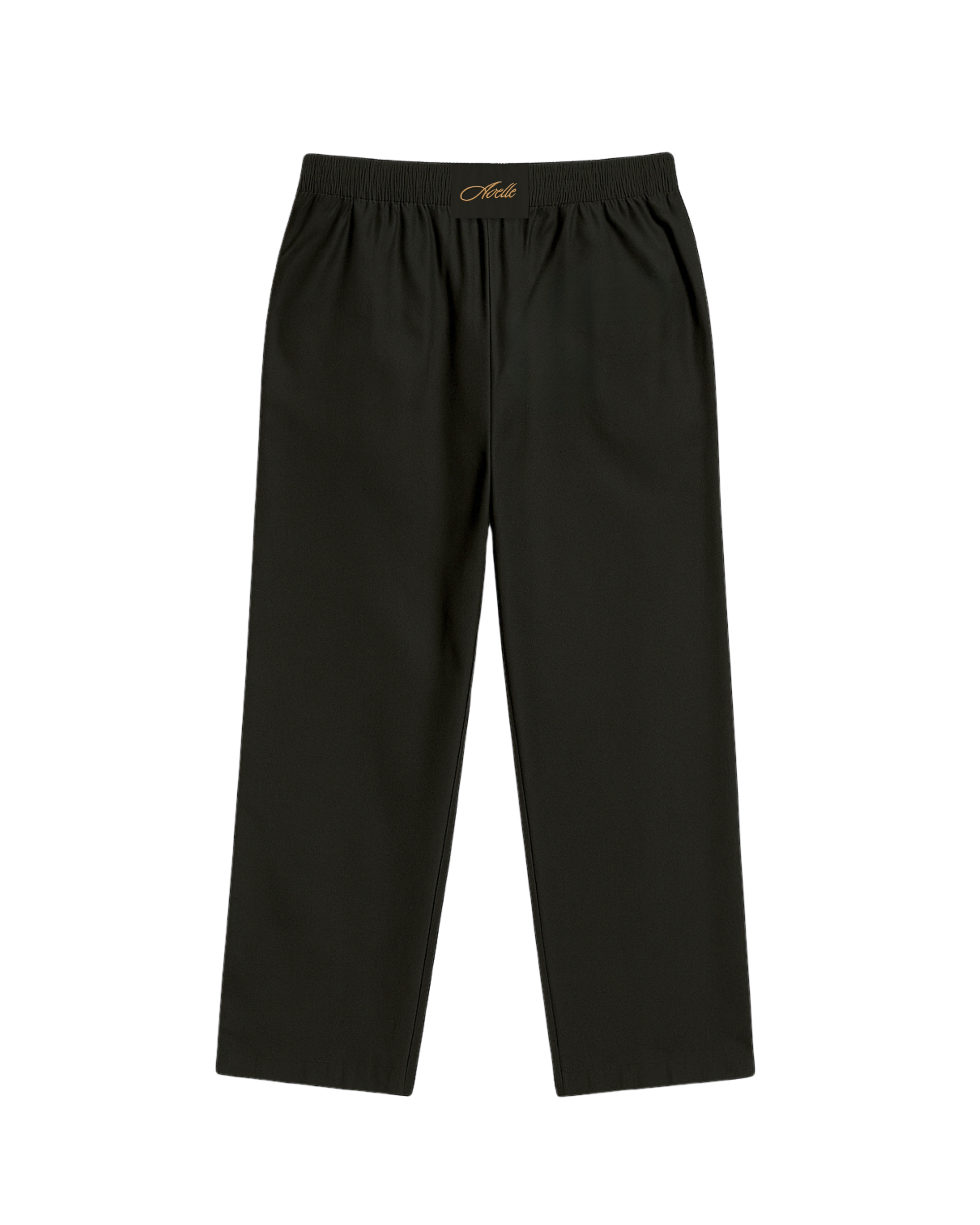Relaxed Fit Summer Pants in Black