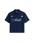 Jersey Polo in Purple