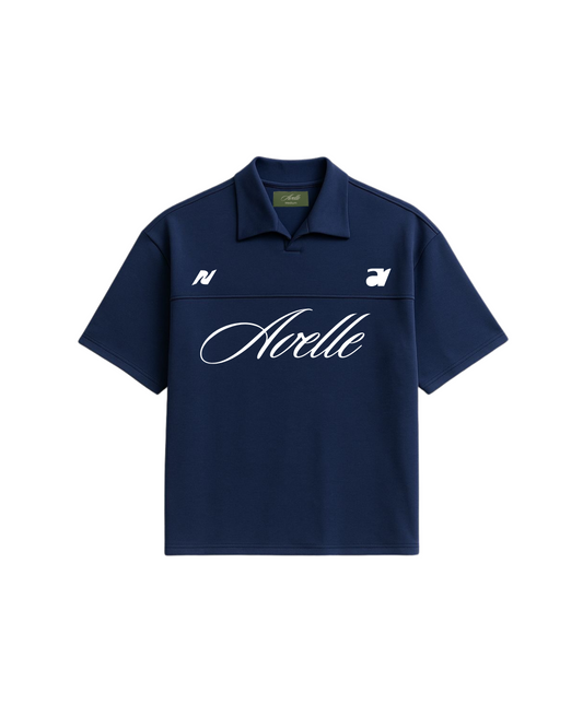 Jersey Polo in Purple