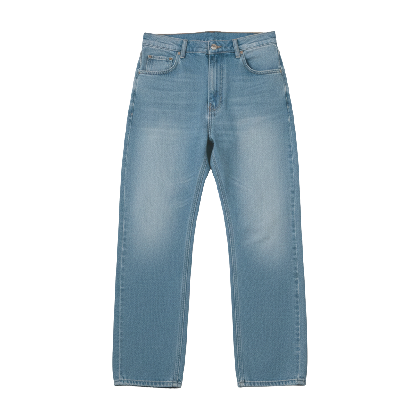 Washed Baggy Denim In Blue