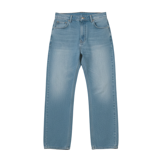 Washed Baggy Denim In Blue