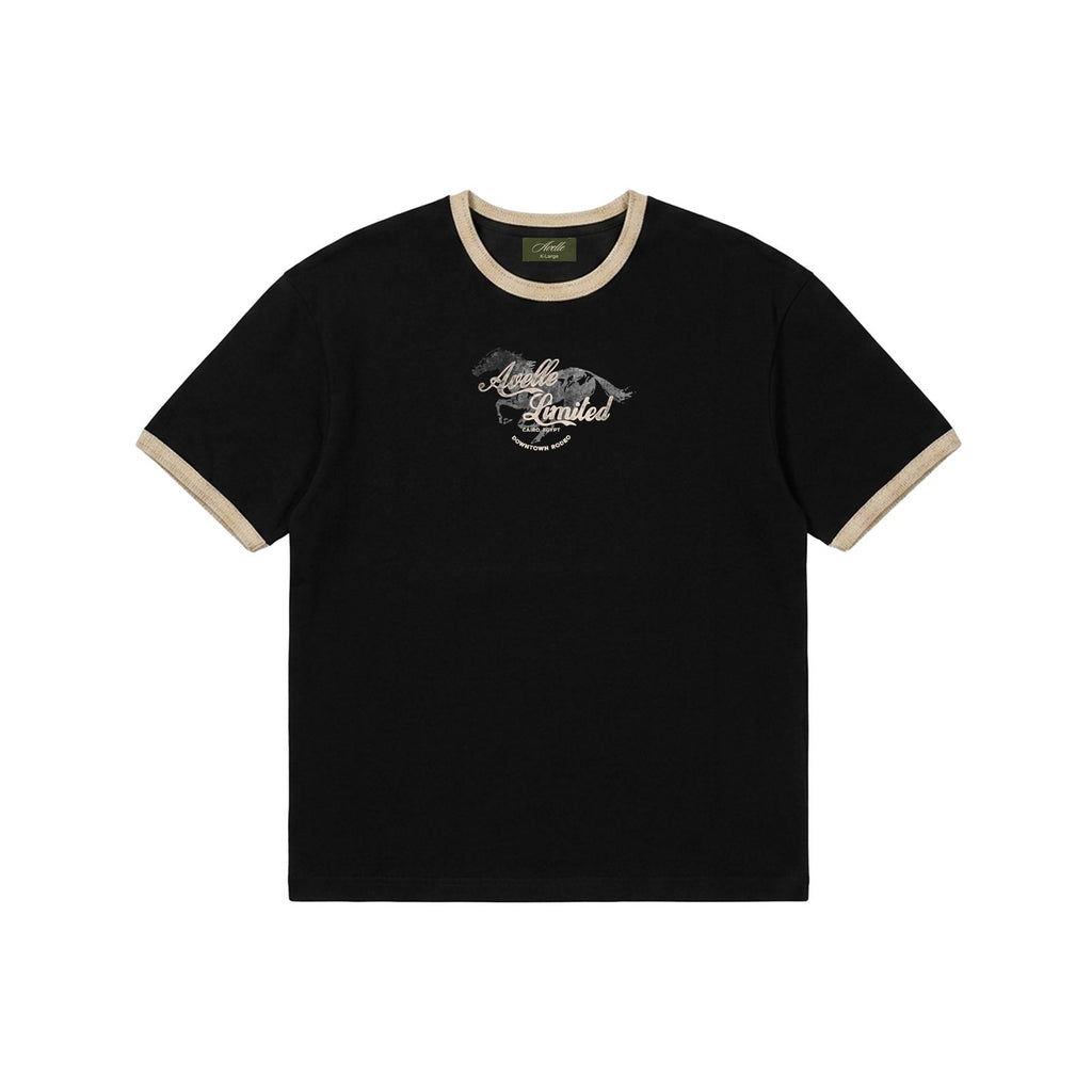 Rodeo Ringer Tee In Brown