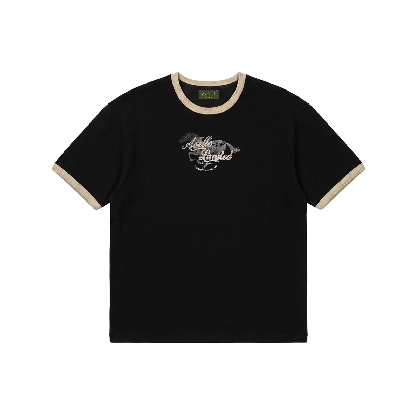 Rodeo Ringer Tee In Brown