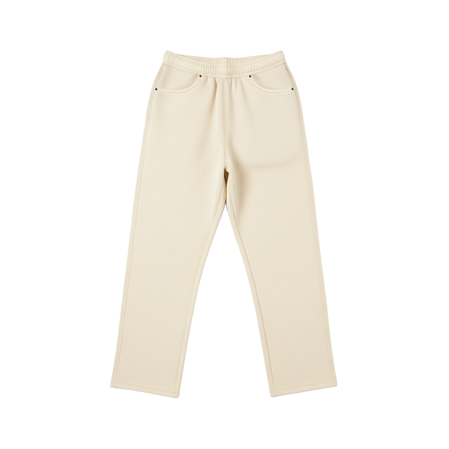 Heavy Fleece Relaxed Sweatpants In Beige