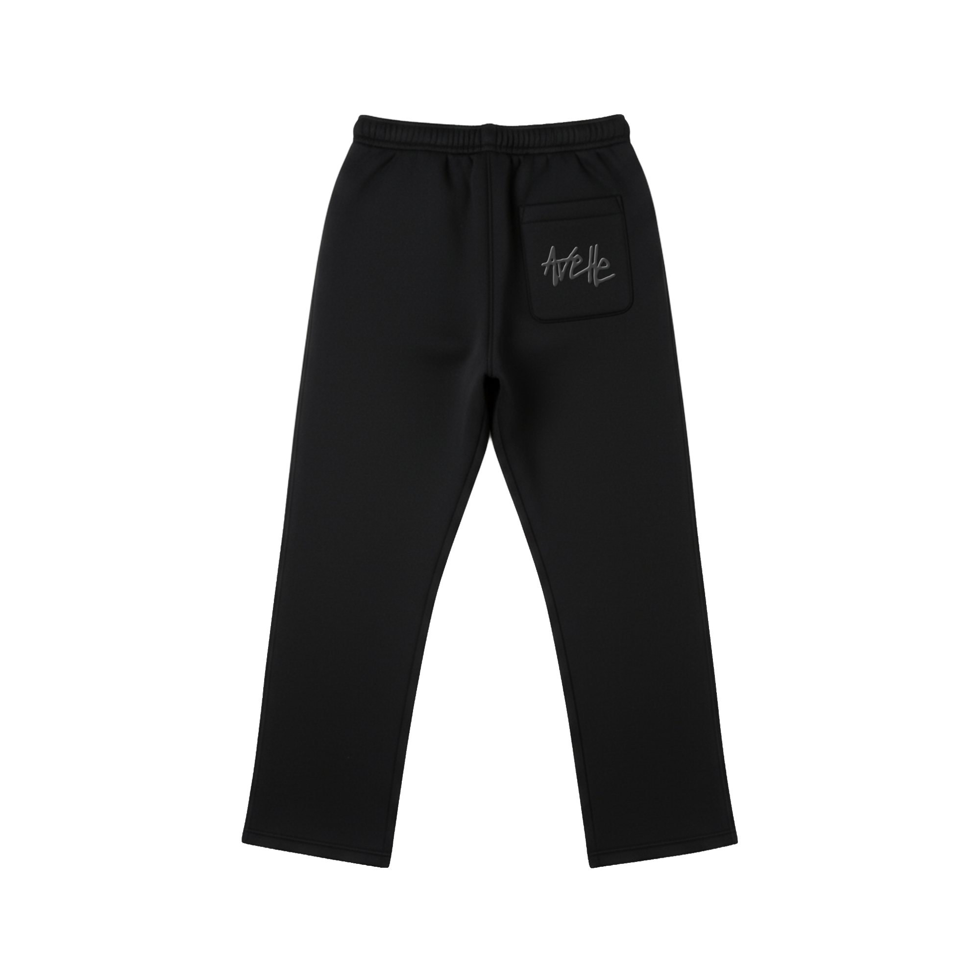 Heavy Fleece Relaxed Sweatpants In Black