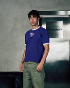 Rodeo Ringer Tee In Navy Blue