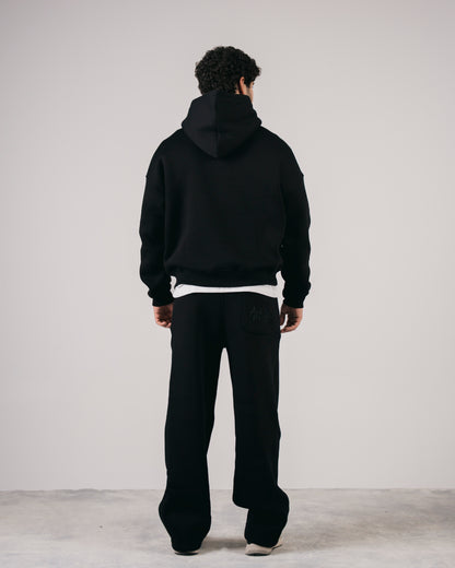 Avelle Applique Hoodie In Black