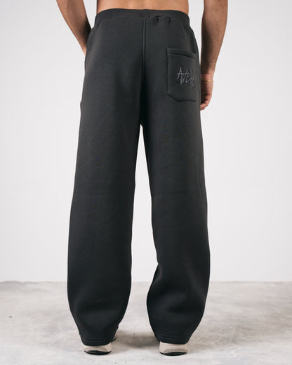 Heavy Fleece Relaxed Sweatpants In Grey