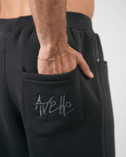 Heavy Fleece Relaxed Sweatpants In Grey