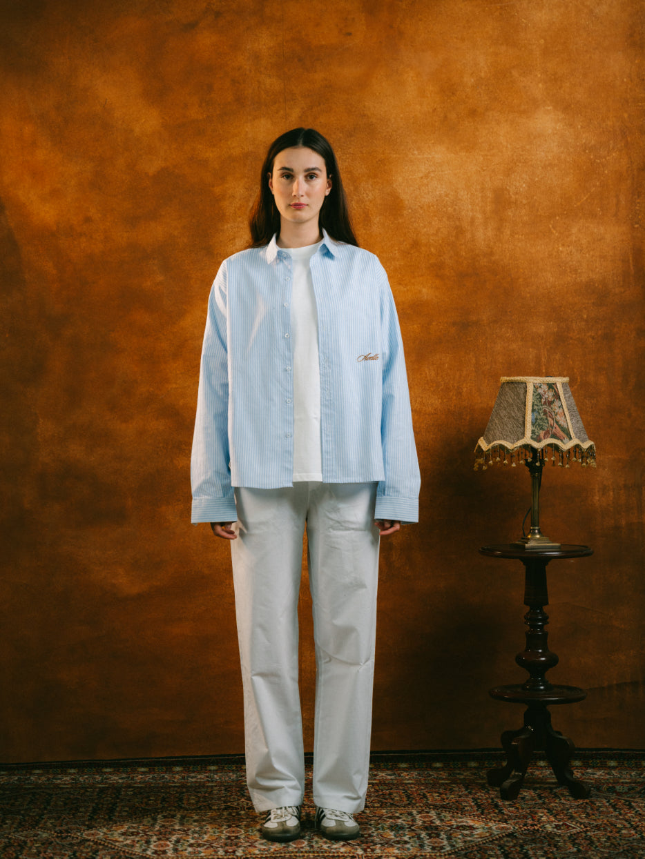 Light Blue Striped Shirt