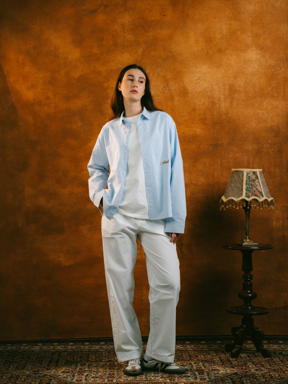 Light Blue Striped Shirt