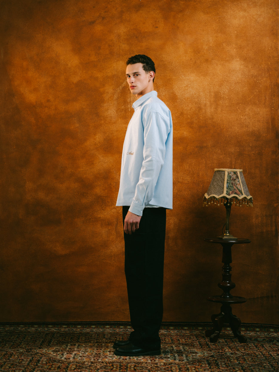 Light Blue Striped Shirt