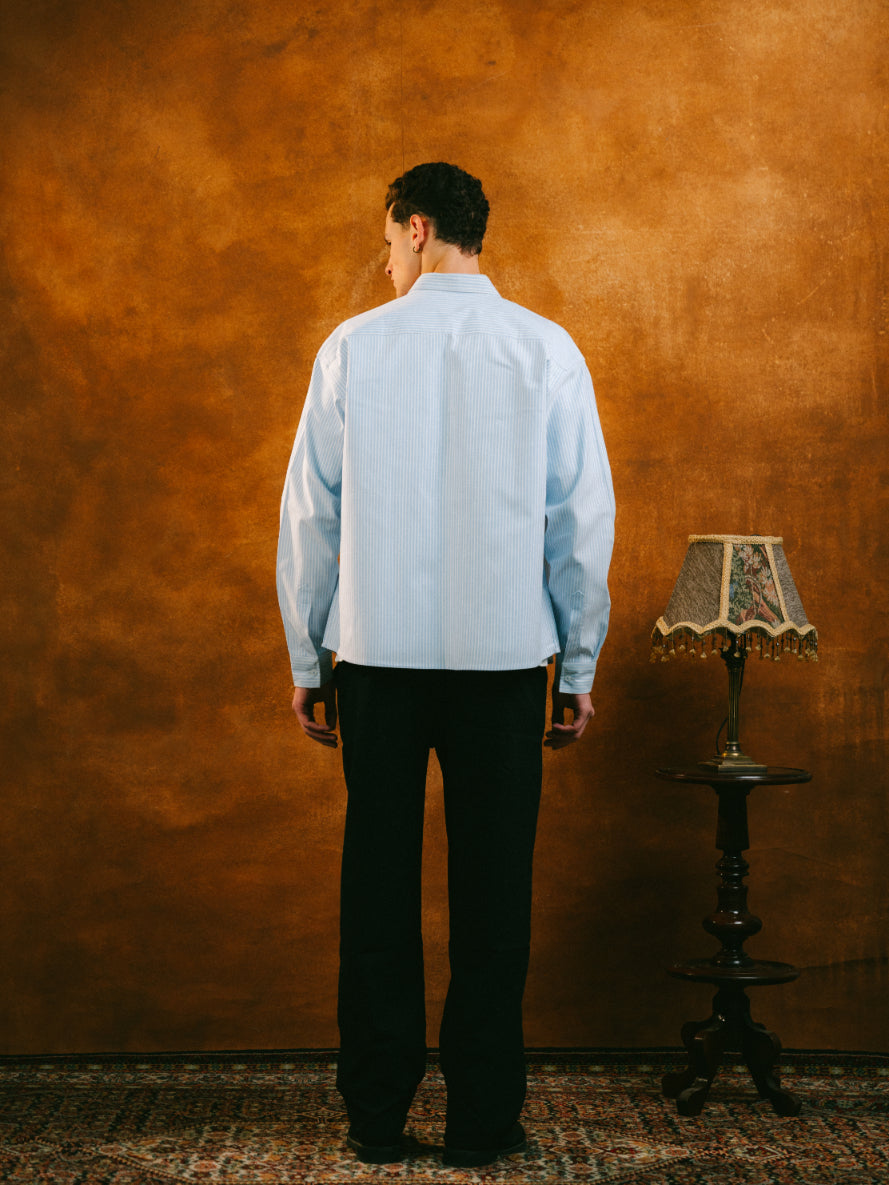 Light Blue Striped Shirt