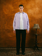 Purple Striped Shirt