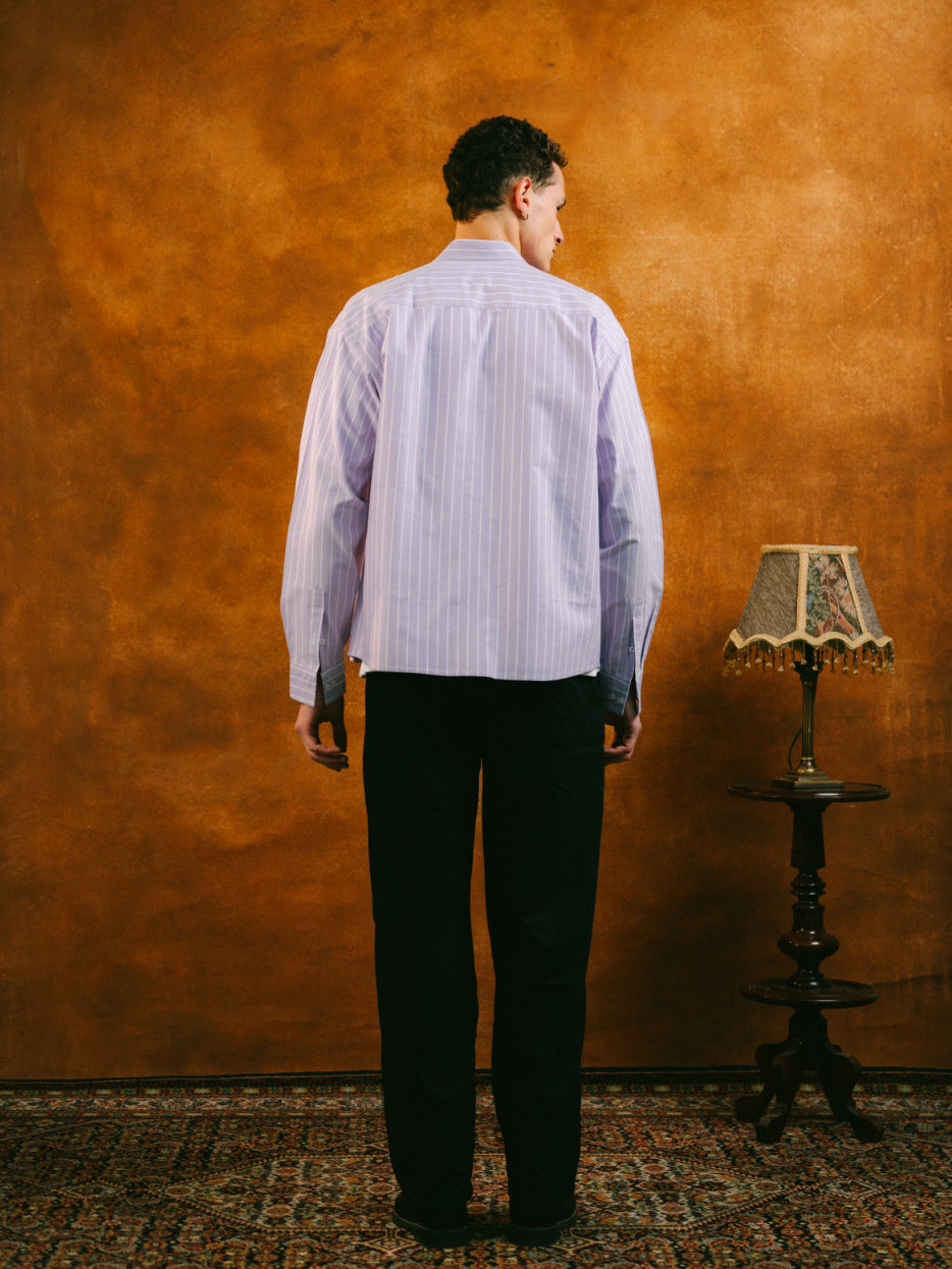 Purple Striped Shirt