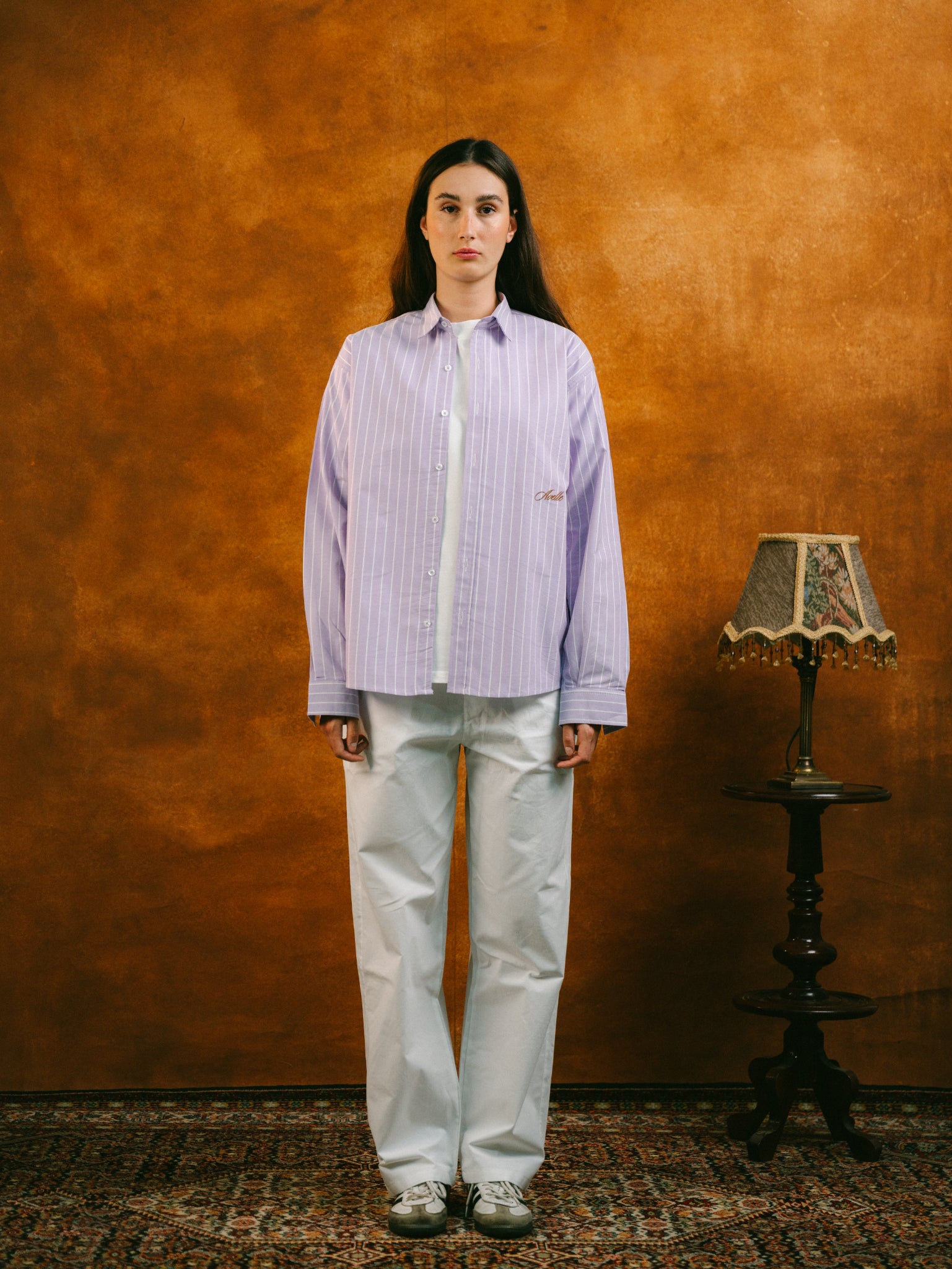 Purple Striped Shirt