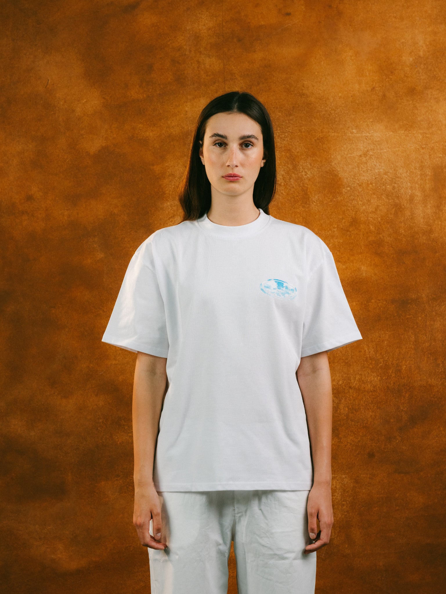 Logo Stamp Tee in White