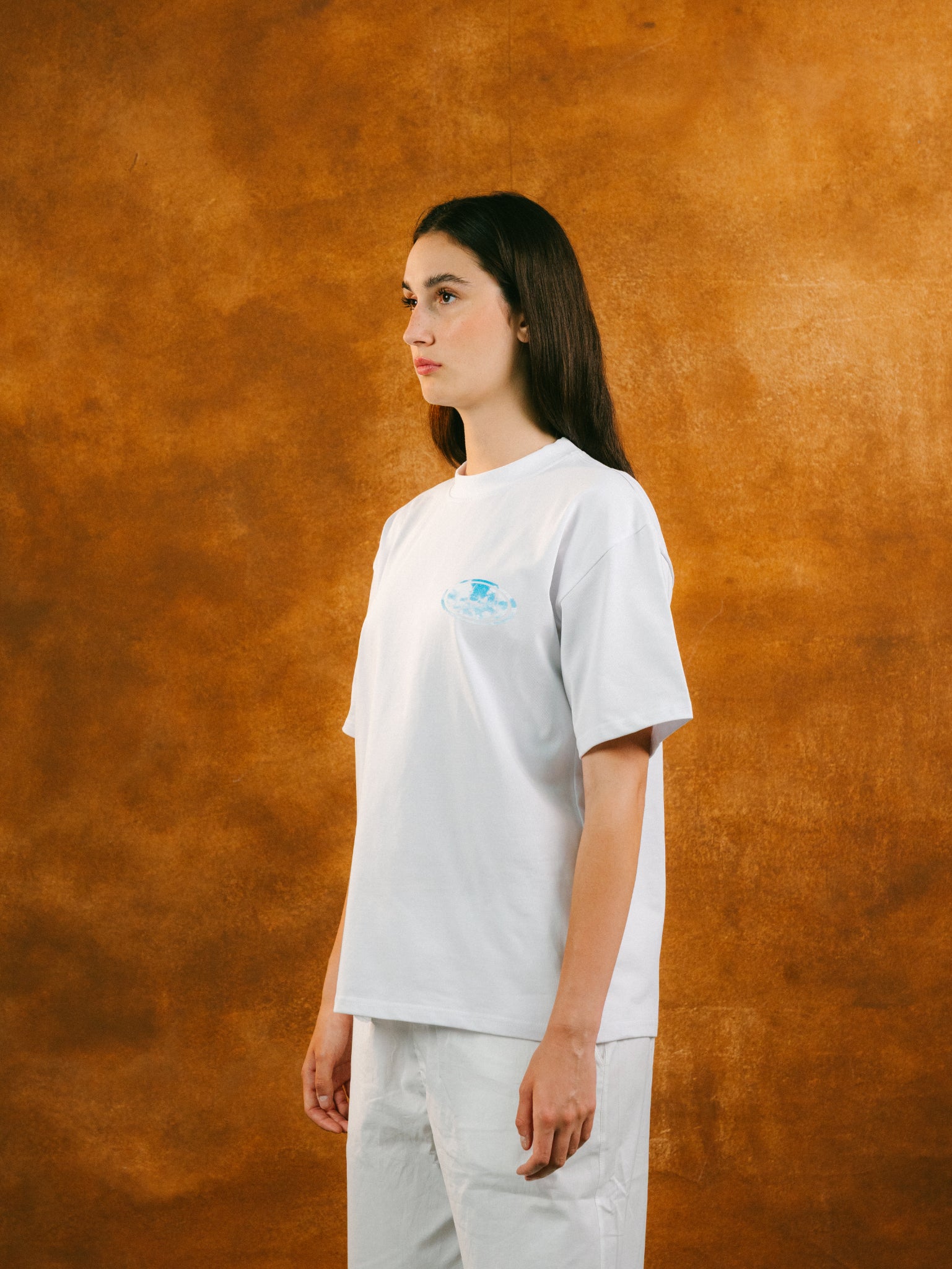 Logo Stamp Tee in White