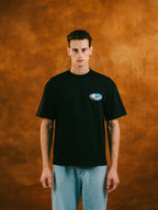 Logo Stamp Tee in Black