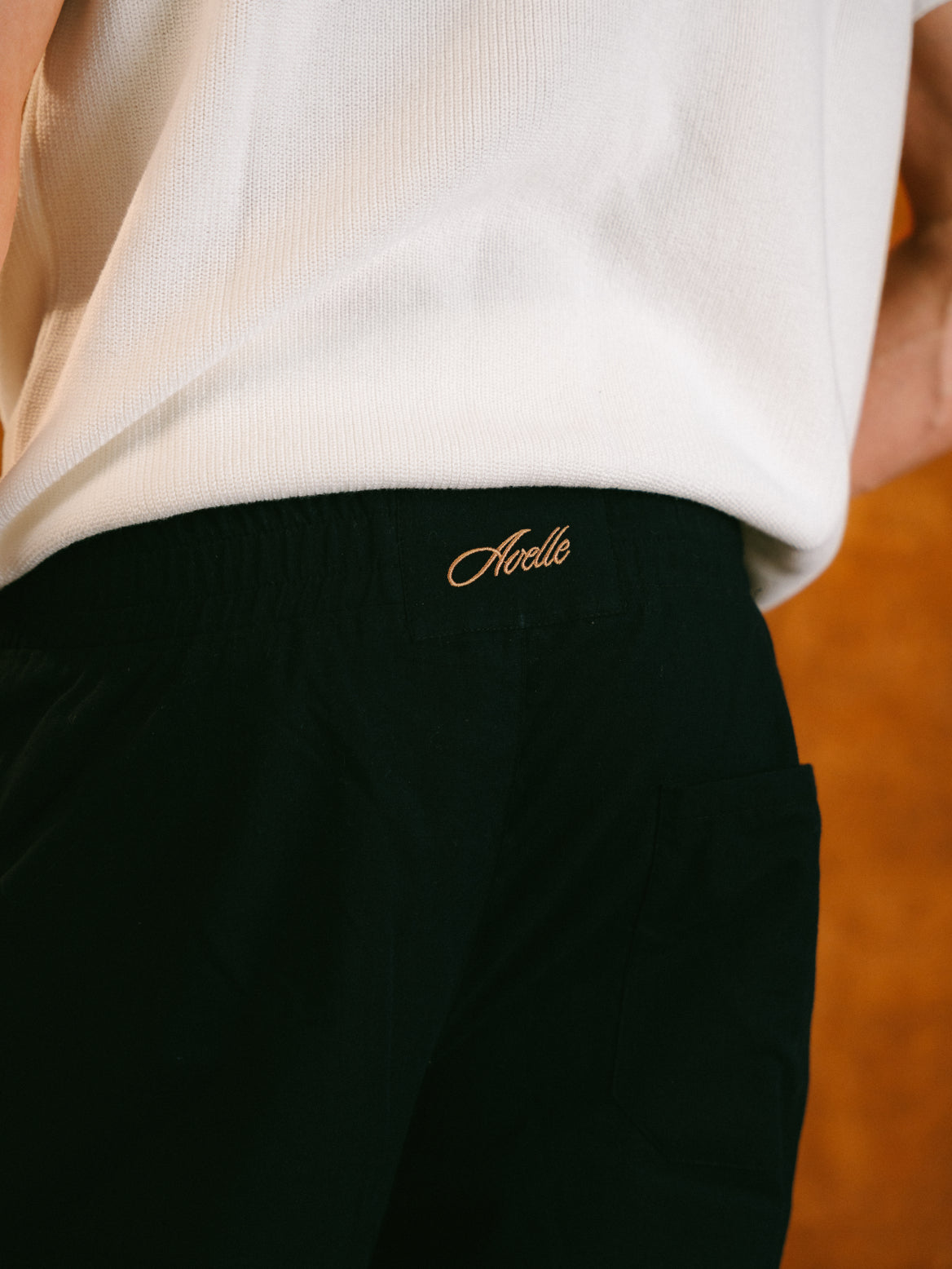 Relaxed Fit Summer Pants in Black