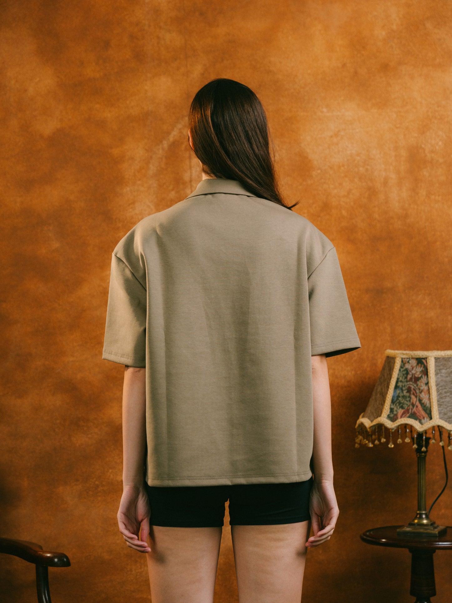 Jersey Polo in Olive