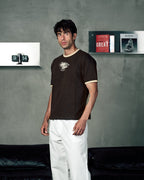 Rodeo Ringer Tee In Brown