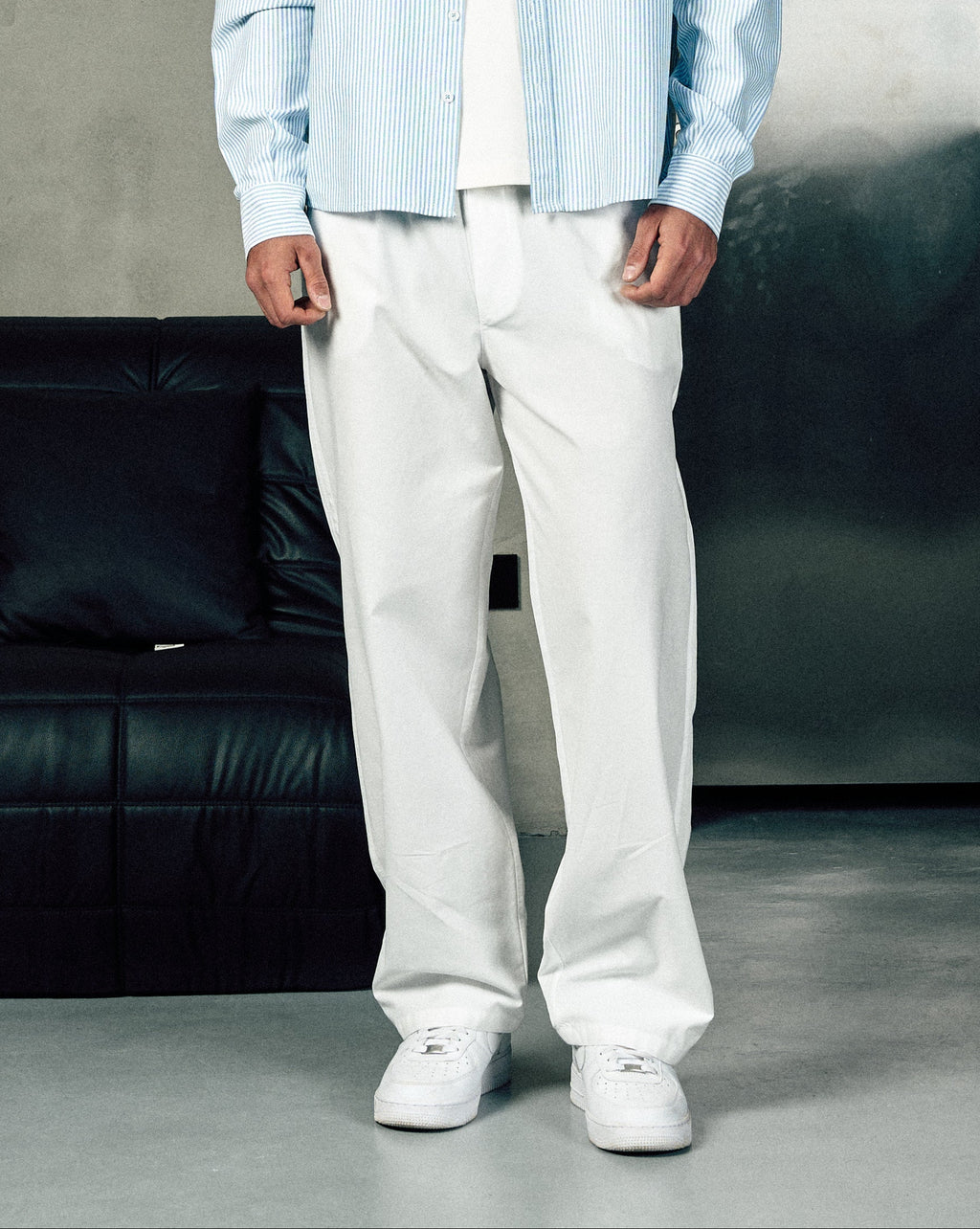 Relaxed Fit Summer Pants in White