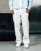 Relaxed Fit Summer Pants in White