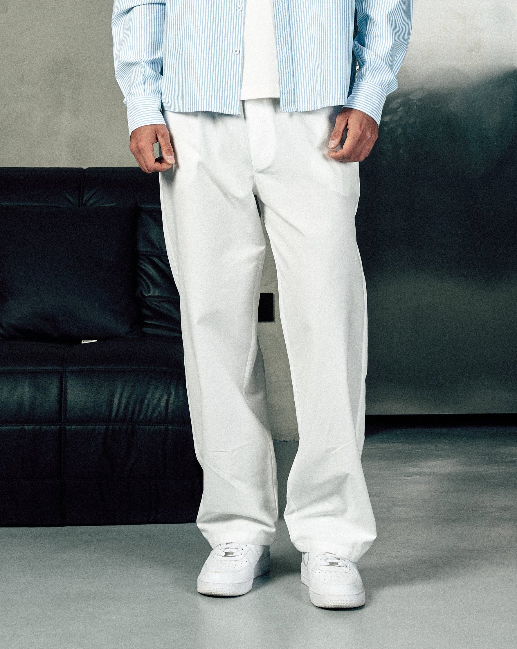 Relaxed Fit Summer Pants in White