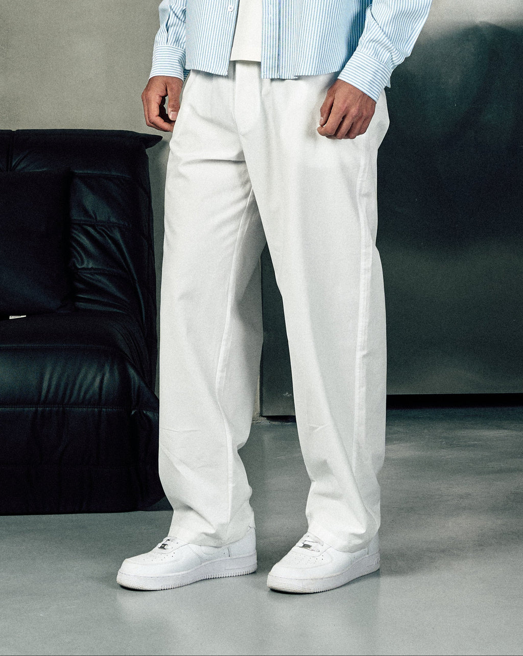 Relaxed Fit Summer Pants in White