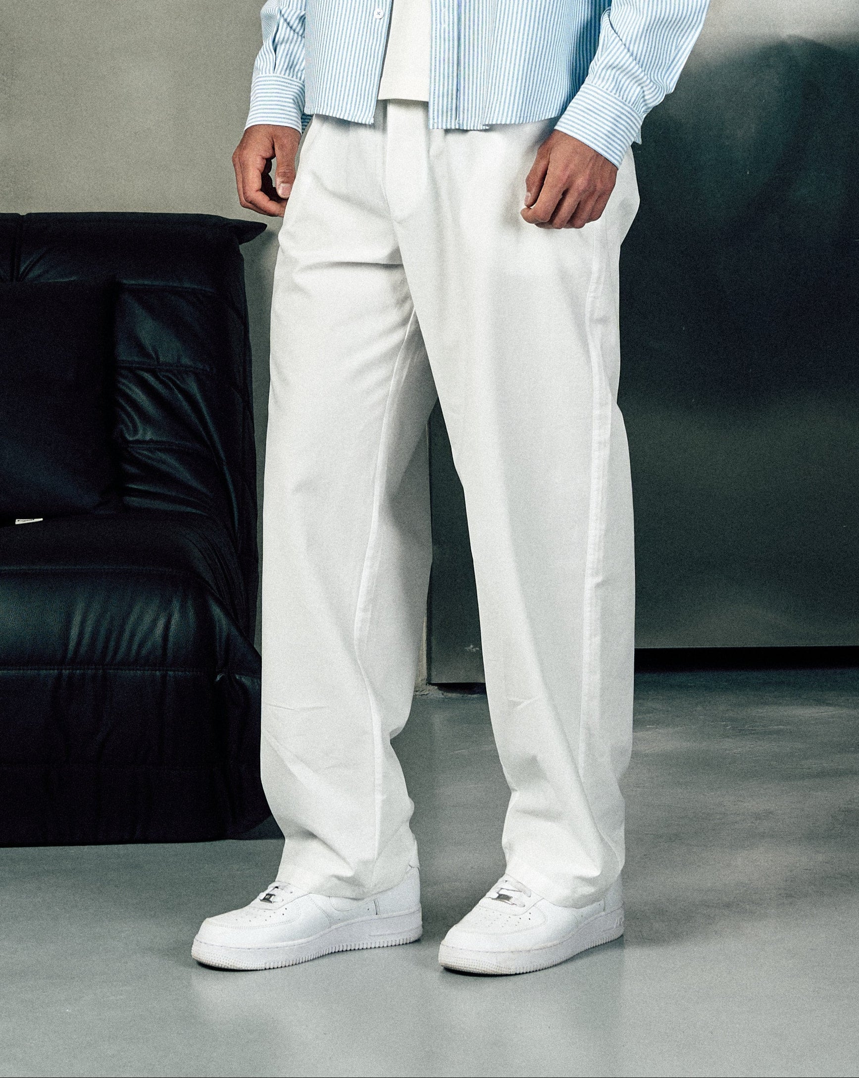 Relaxed Fit Summer Pants in White