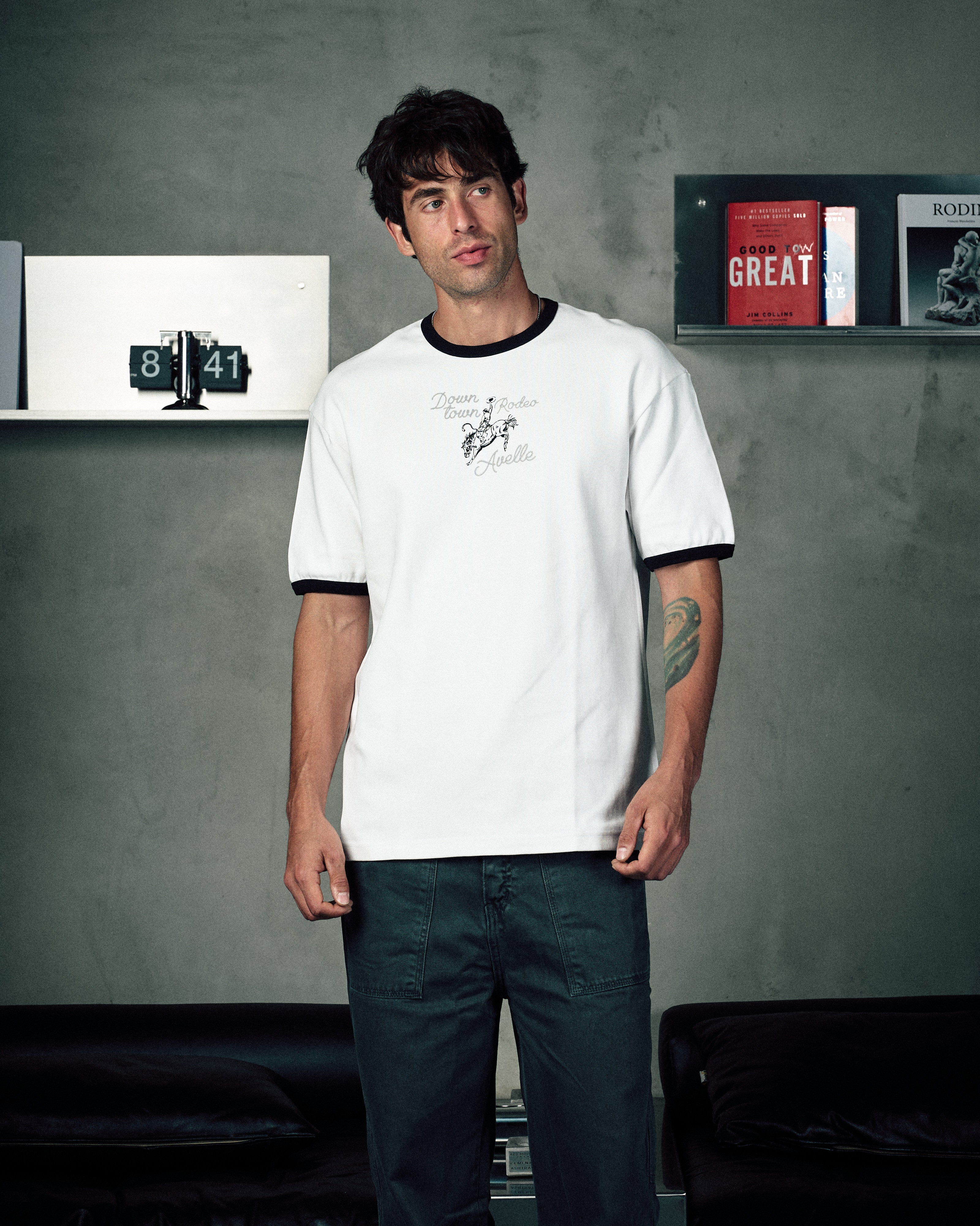 Rodeo Ringer Tee In White