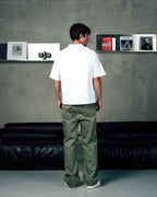 Washed Carpenter Pants In Olive