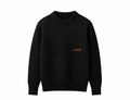 Knitted Crewneck Sweater In Black
