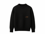 Knitted Crewneck Sweater In Black