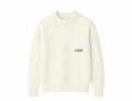 Knitted Crewneck Sweater In Off White