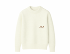 Knitted Crewneck Sweater In Off White