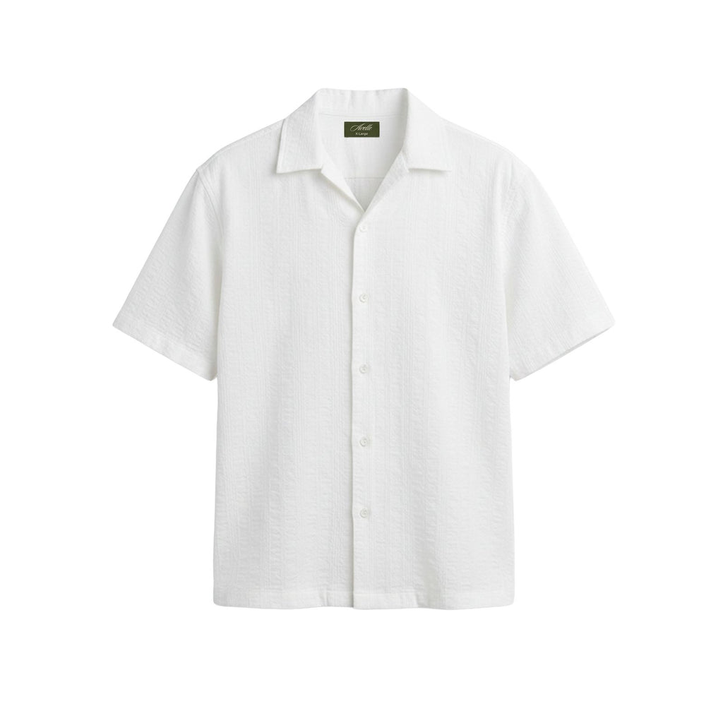 Jacquard Summer Shirt In White
