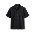Jacquard Summer Shirt In Black