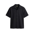Jacquard Summer Shirt In Black