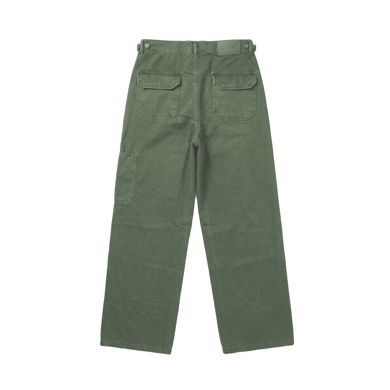 Washed Carpenter Pants In Olive