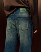 Relaxed Fit Jeans In Mid Blue Wash